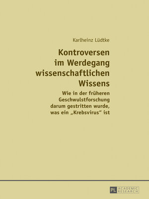 cover image of Kontroversen im Werdegang wissenschaftlichen Wissens